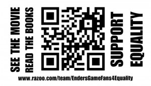 Ender's Game Fans For Equality Card